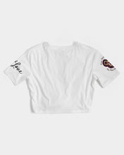 Load image into Gallery viewer, The Logos Collection Women's Twist-Front Cropped Tee