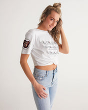 Load image into Gallery viewer, The Logos Collection Women's Twist-Front Cropped Tee