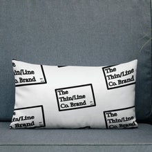Load image into Gallery viewer, White & Black Thin/Line Logos Collection Pillow