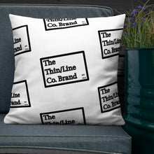 Load image into Gallery viewer, White & Black Thin/Line Logos Collection Pillow