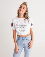 Load image into Gallery viewer, The Logos Collection Women's Twist-Front Cropped Tee
