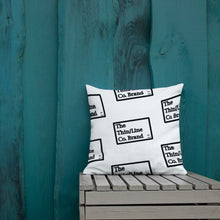 Load image into Gallery viewer, White &amp; Black Thin/Line Logos Collection Pillow
