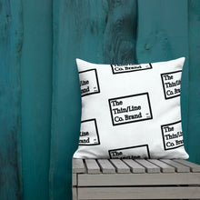 Load image into Gallery viewer, White &amp; Black Thin/Line Logos Collection Pillow
