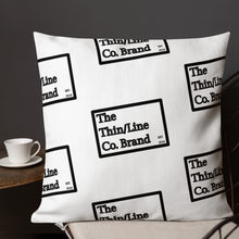 Load image into Gallery viewer, White &amp; Black Thin/Line Logos Collection Pillow

